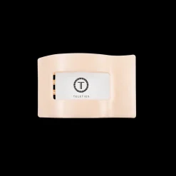 Almond Beige Small Flat Rectangle Hair Clip