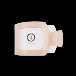 Almond Beige Small Flat Square Hair Clip