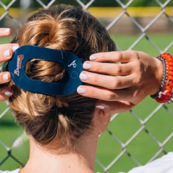Atlanta Braves Large Flat Round Hair Clip