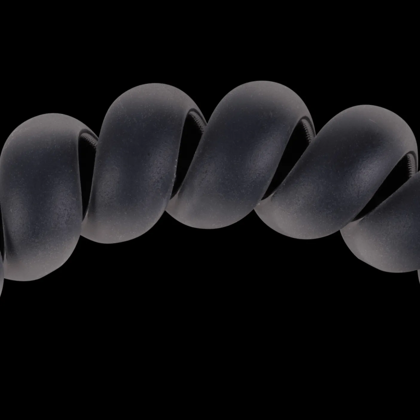 Black Matte Large Hair Ties