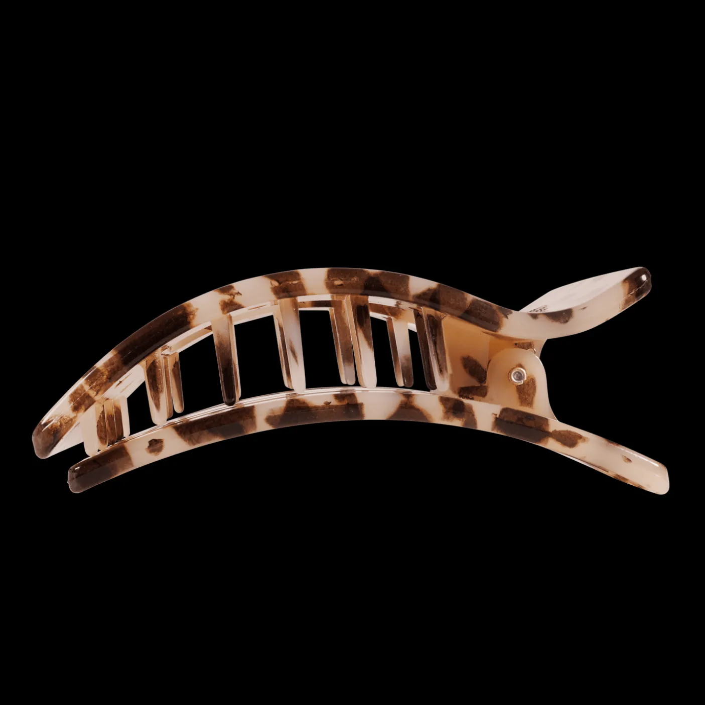 Blonde Tortoise Large Flat Rectangle Hair Clip