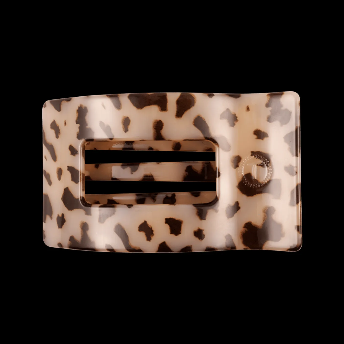 Blonde Tortoise Medium Flat Rectangle Hair Clip