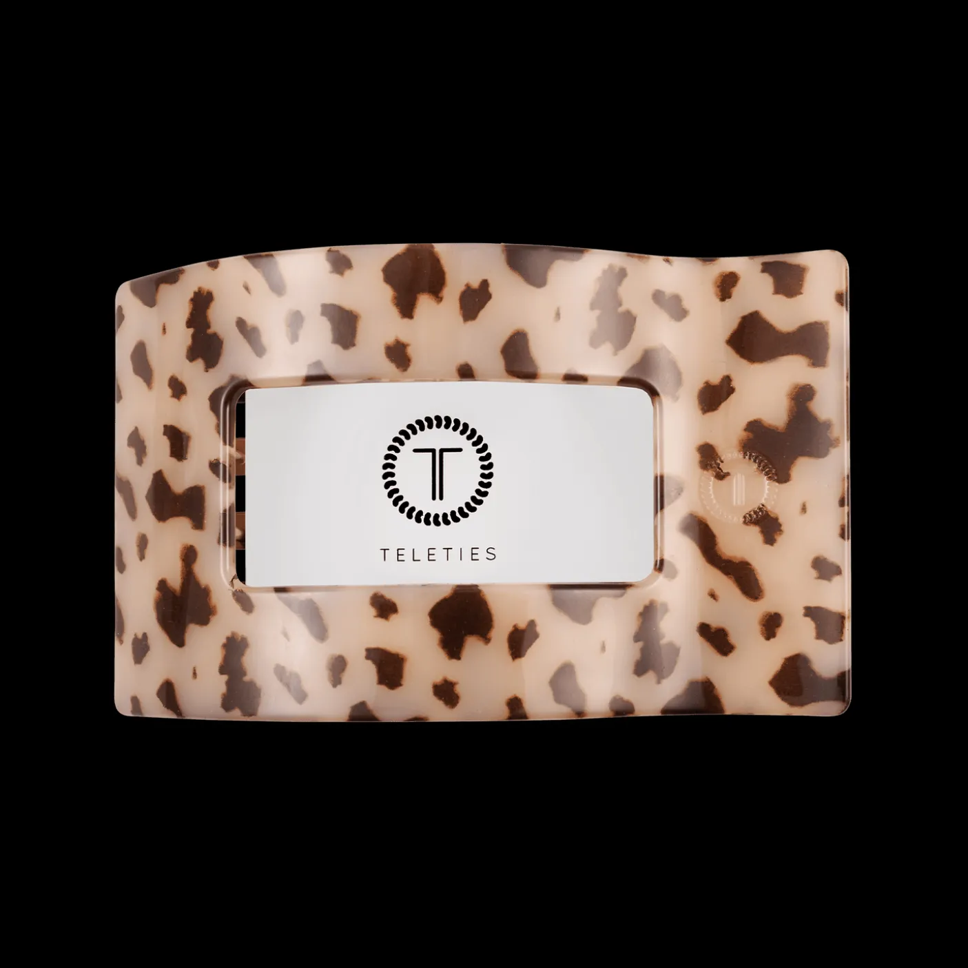 Blonde Tortoise Medium Flat Rectangle Hair Clip