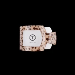 Blonde Tortoise Small Flat Square Hair Clip