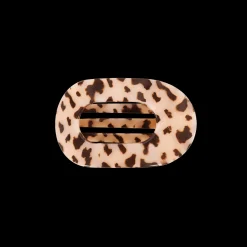 Blonde Tortoise Small Flat Round Hair Clip