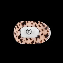 Blonde Tortoise Small Flat Round Hair Clip
