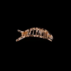 Blonde Tortoise Small Flat Round Hair Clip