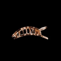 Blonde Tortoise Small Flat Rectangle Hair Clip