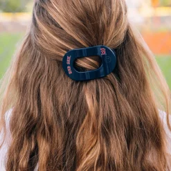 Boston Red Sox Small Flat Round Hair Clip