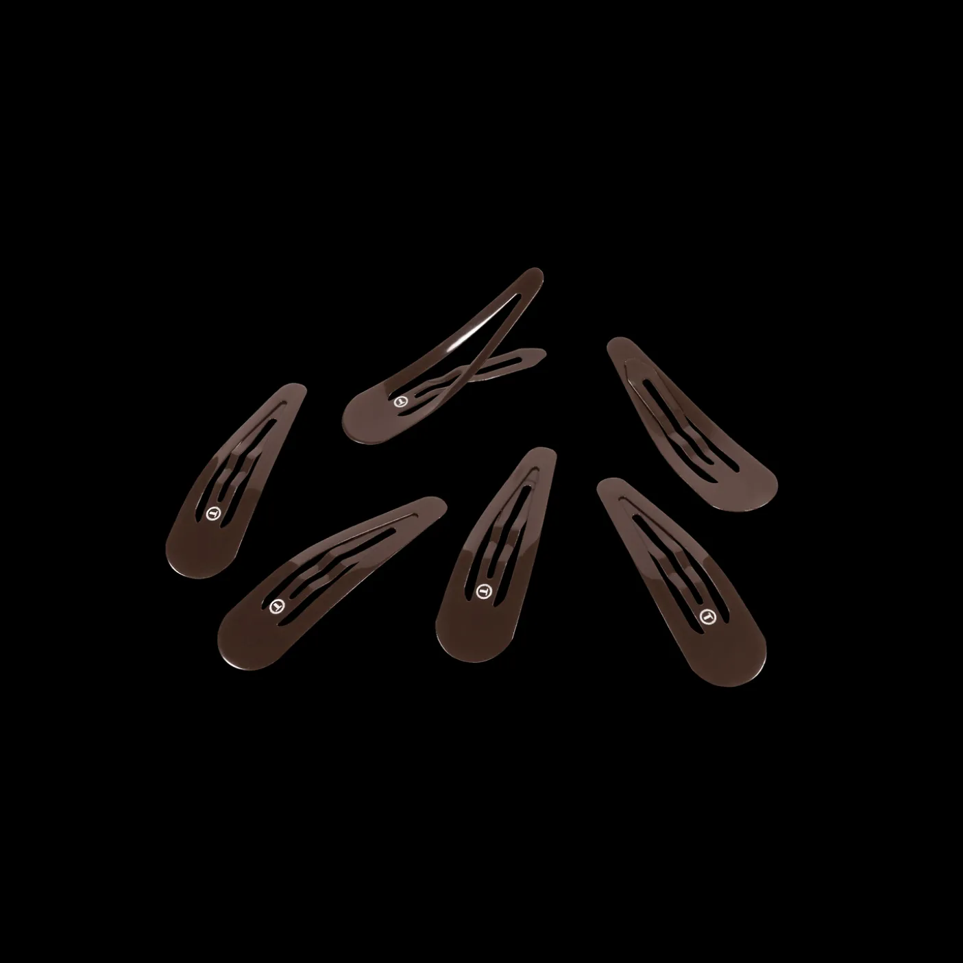 Brown Snap Clip (6Ct)