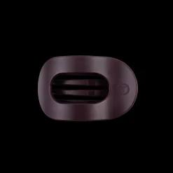 Burgundy Bliss Small Flat Round Hair Clip