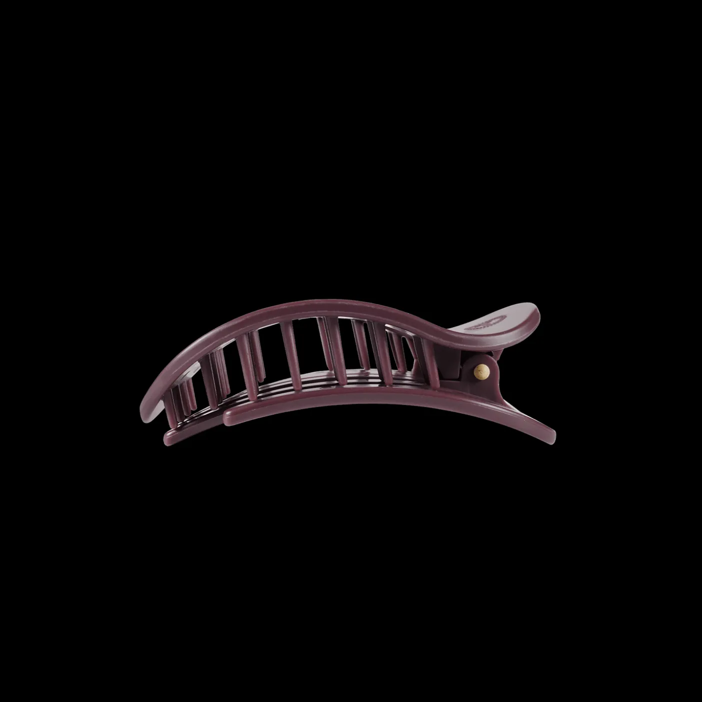 Burgundy Bliss Small Flat Round Hair Clip