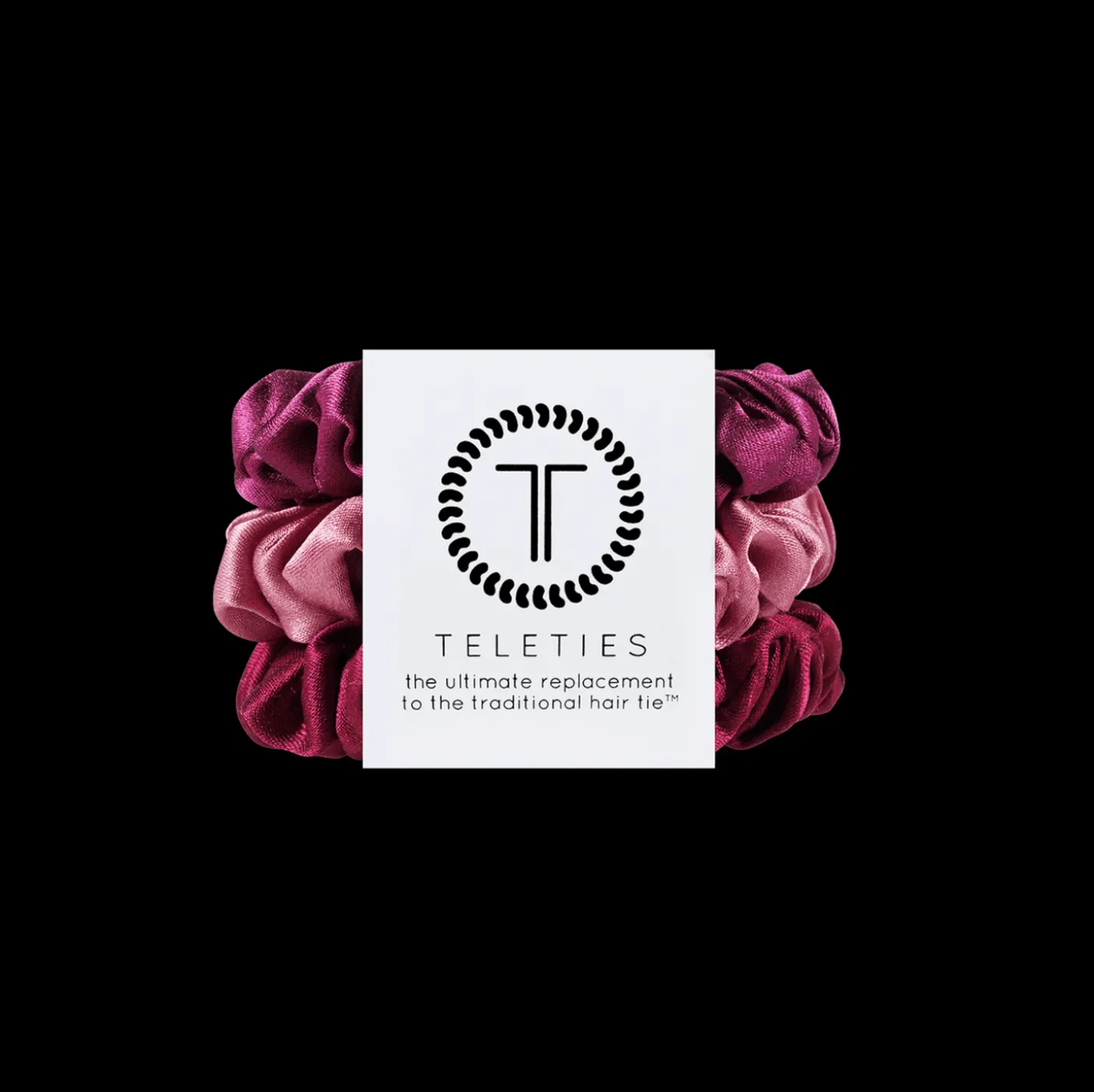 Burgundy Bliss Small Silk Scrunchies