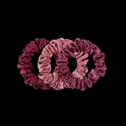 Burgundy Bliss Small Silk Scrunchies