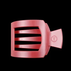 Calming Coral Large Flat Square Hair Clip