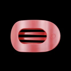 Calming Coral Medium Flat Round Hair Clip