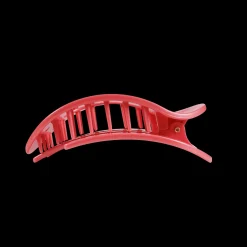 Calming Coral Medium Flat Round Hair Clip