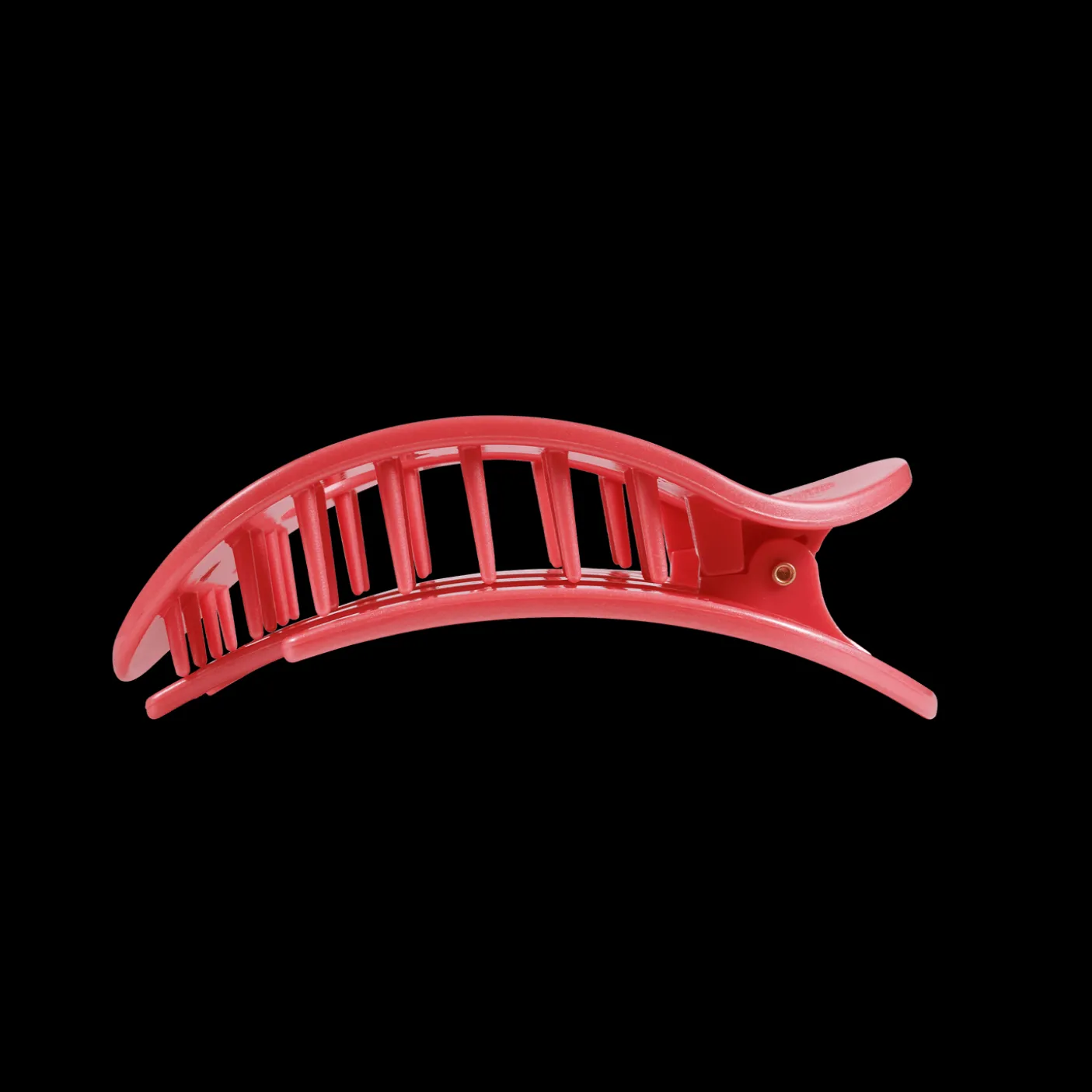 Calming Coral Medium Flat Round Hair Clip