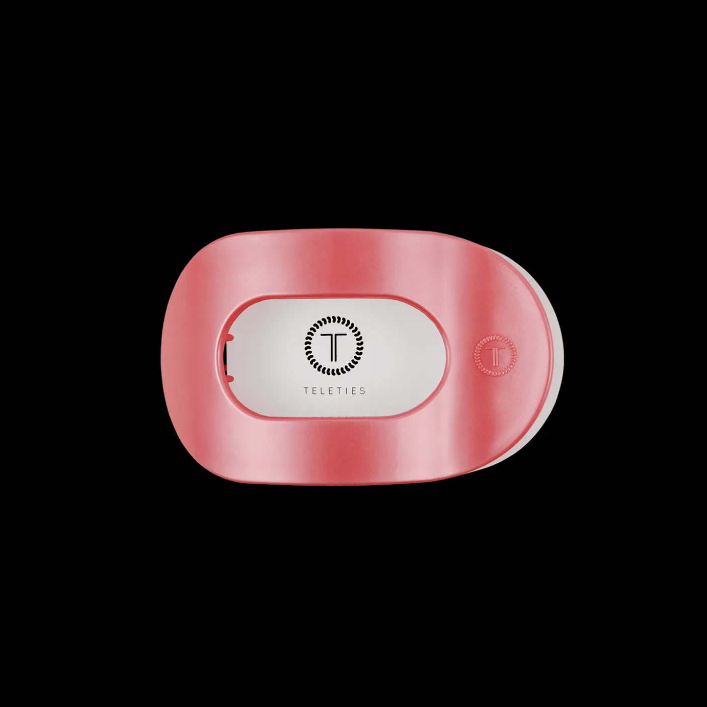 Calming Coral Small Flat Round Hair Clip