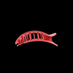 Calming Coral Small Flat Round Hair Clip