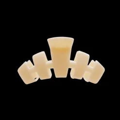 Classic Almond Beige Small Claw Hair Clip
