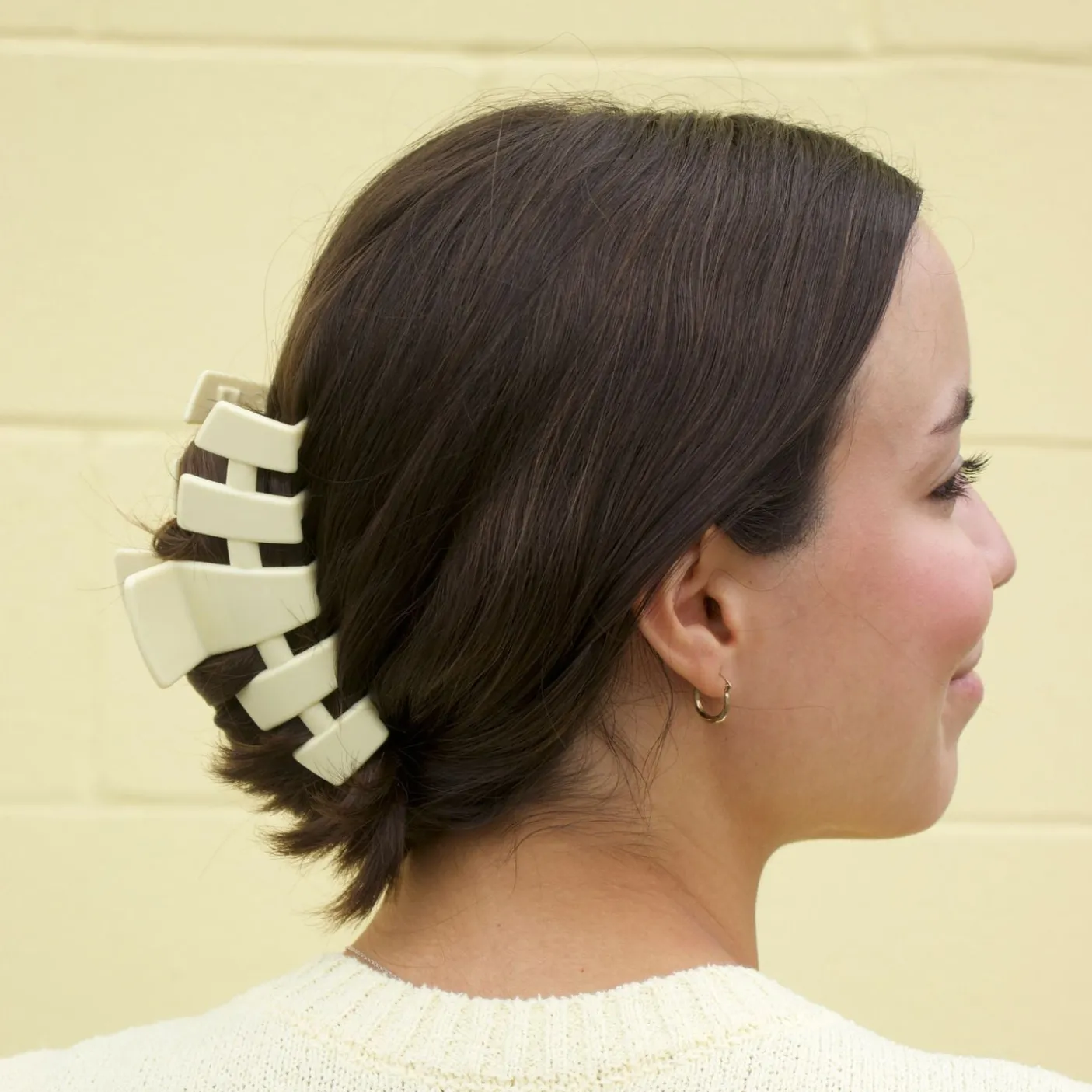 Classic Butter Yellow Large Hair Clip