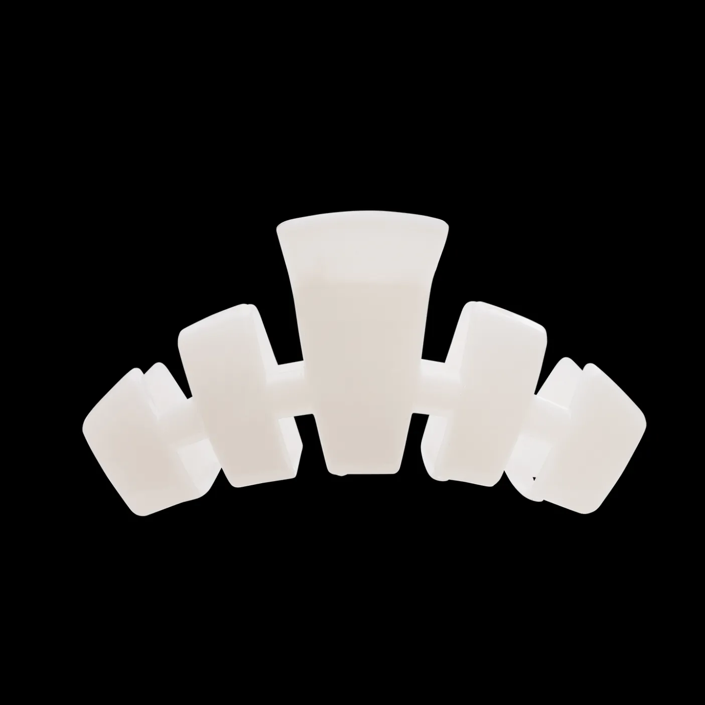 Classic Coconut White Medium Claw Hair Clip