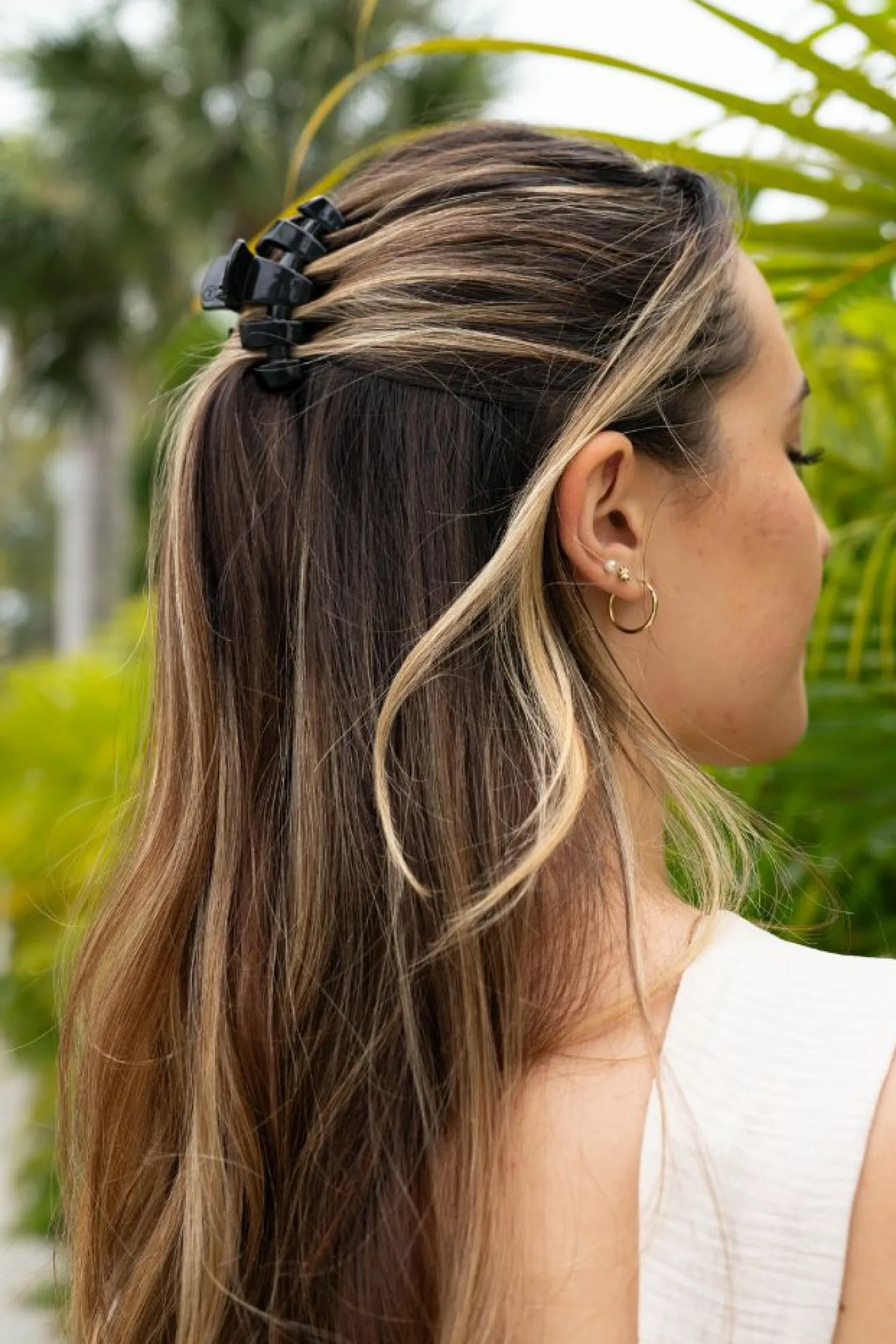 Classic Jet Black Small Claw Hair Clip