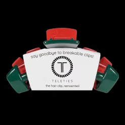 Classic Red And Green Large Claw Hair Clip