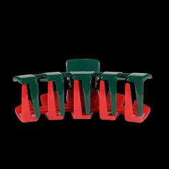 Classic Red And Green Large Claw Hair Clip