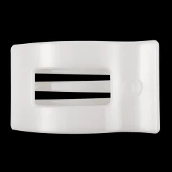 Coconut White Large Flat Rectangle Hair Clip