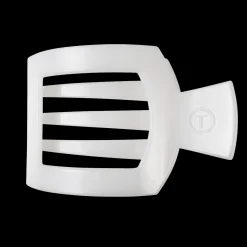 Coconut White Large Flat Square Hair Clip
