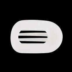 Coconut White Medium Flat Round Hair Clip