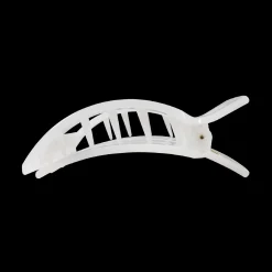 Coconut White Medium Flat Square Hair Clip