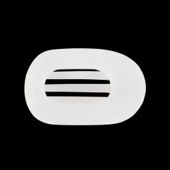 Coconut White Small Flat Round Hair Clip