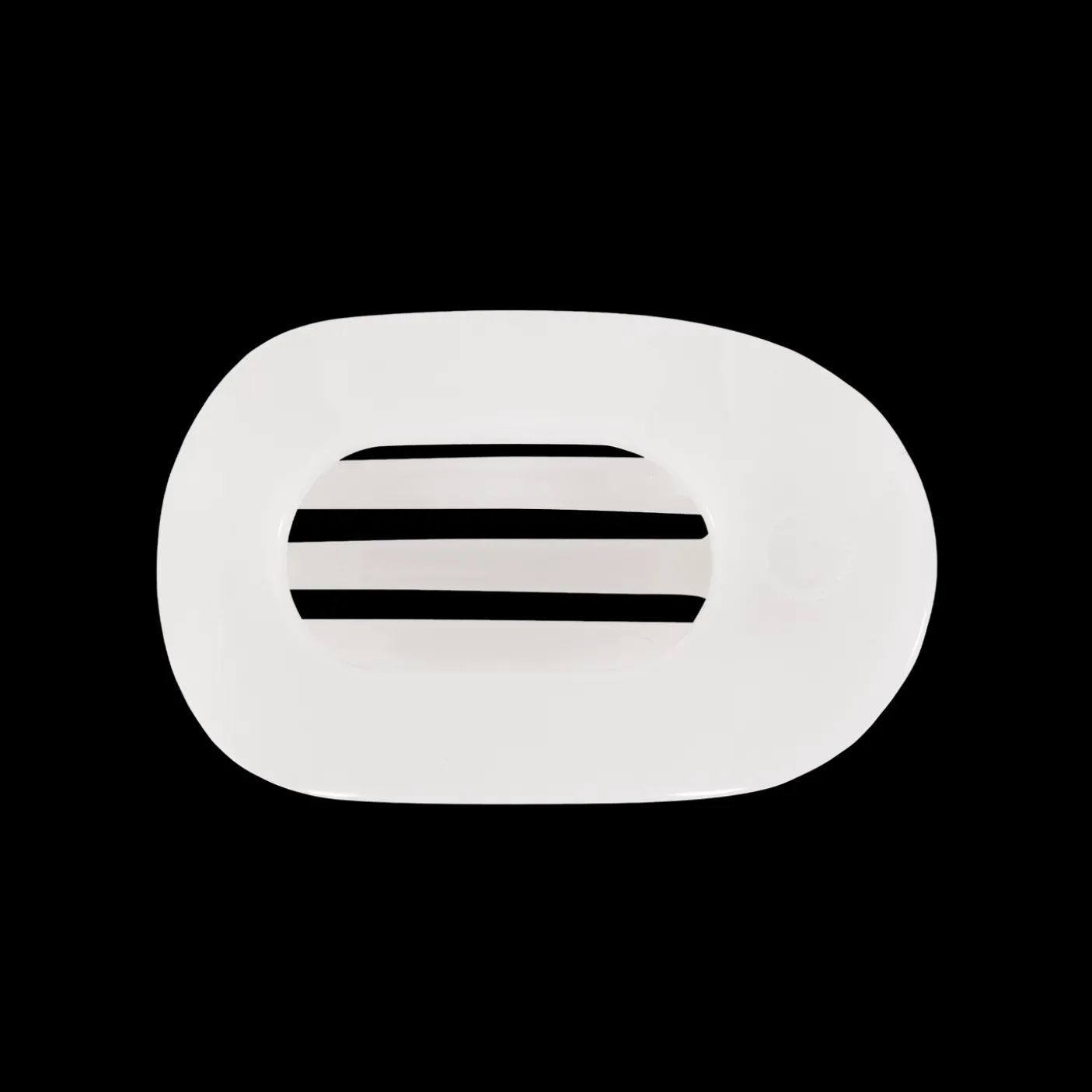 Coconut White Small Flat Round Hair Clip