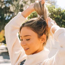 Crystal Clear Large Hair Ties