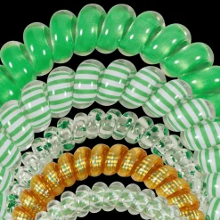 Dancing Green Mixed Hair Ties