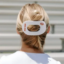 Geaux Tigers! Large Flat Round Hair Clip