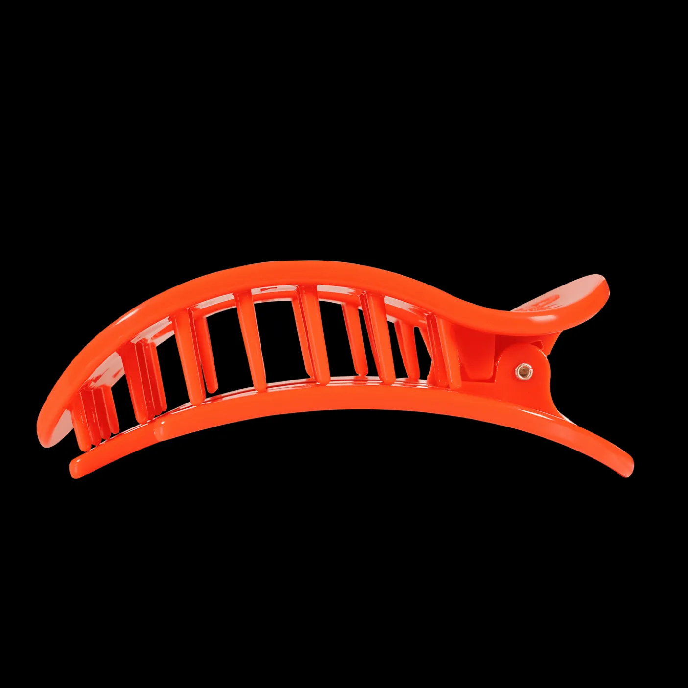 Go Canes! Large Flat Round Hair Clip