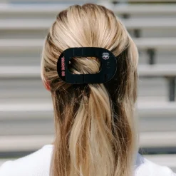 Go Dawgs! Medium Flat Round Hair Clip