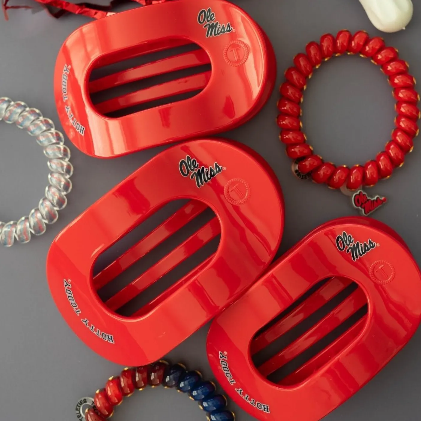 Hotty Toddy! Large Flat Round Hair Clip