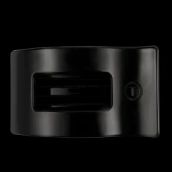 Jet Black Large Flat Rectangle Hair Clip
