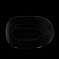 Jet Black Large Flat Round Hair Clip