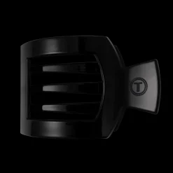 Jet Black Large Flat Square Hair Clip