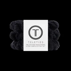 Jet Black Large Towel Scrunchies