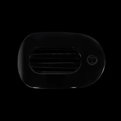 Jet Black Medium Flat Round Hair Clip