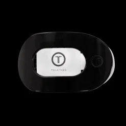 Jet Black Medium Flat Round Hair Clip