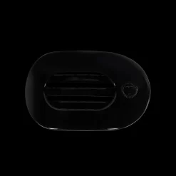 Jet Black Small Flat Round Hair Clip