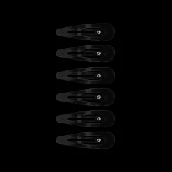 Jet Black Snap Clip (6Ct)